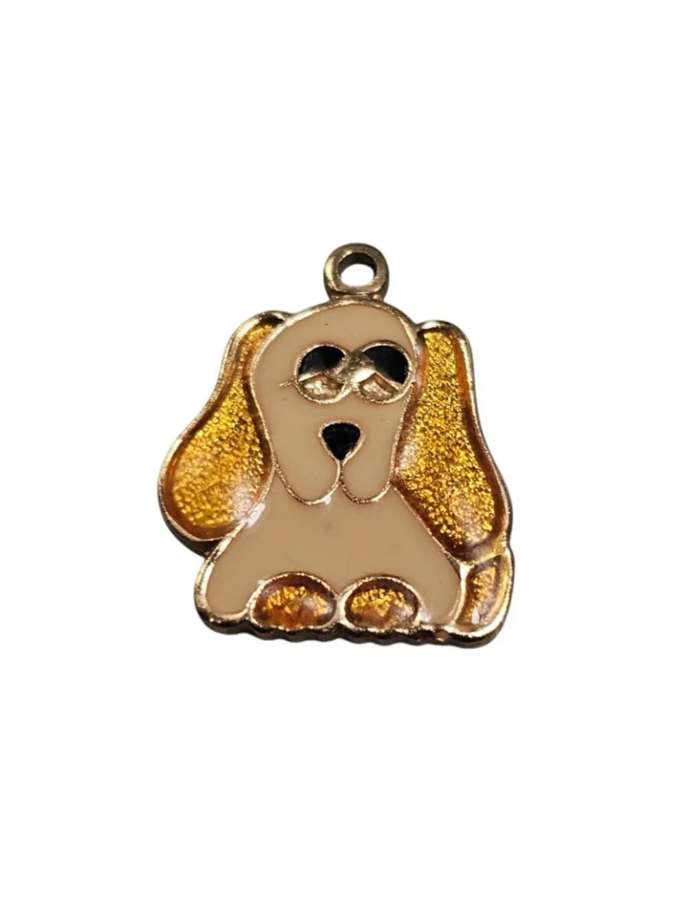 Vintage - Basset Hound Dog Earrings